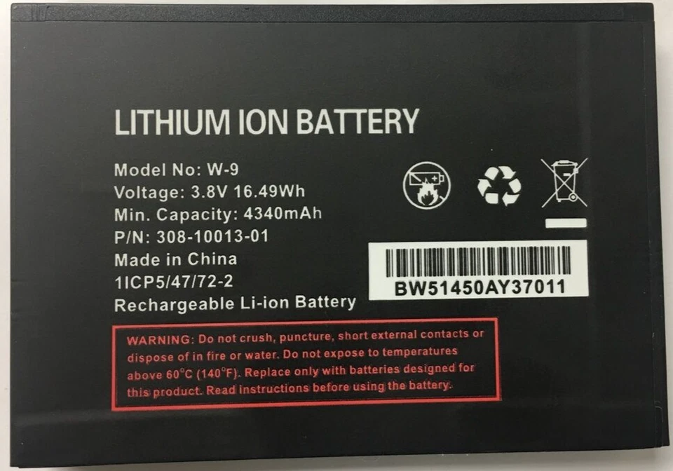 OEM Spec Battery for Netgear Verizon Jetpack AC791L Hotspot 4G W9 W-9 4340mA