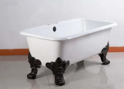60-inch Rectangular Cast Iron Dual Bathtub - Image 1 of 4