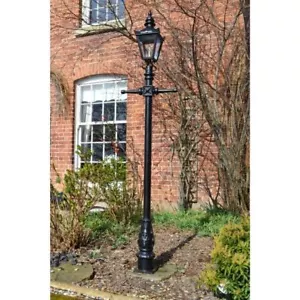 Victorian Black 2.2m Lamppost in Solid Cast Iron and Steel – Best Seller! - Picture 1 of 6