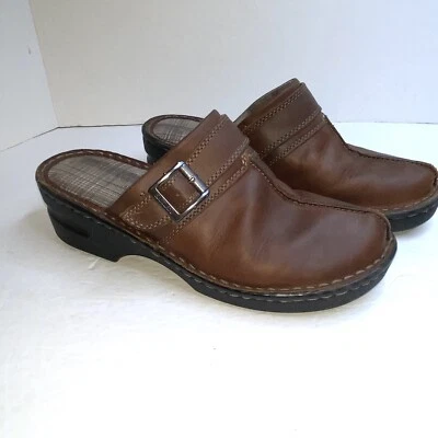 Zueco Eastland para mujer Mae marrón 9 M estilo EE. UU. 3889-02 39,5 EUR, parte superior de cuero Foto 1 de 4