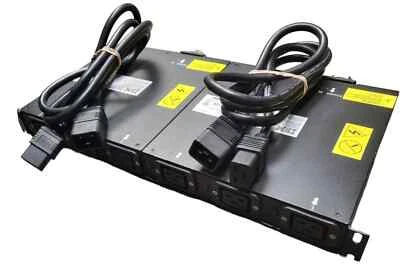 IBM 9306-RTP Universal Power Distribution DUAL Rack w/ TWO 250V POWER CORDS!! - Image 1 of 4
