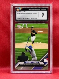 Paul Skenes/Shohei Ohtani - RC/Vet 24 MLB TOPPS NOW #264 Pirates/Dodgers CGC 9 - Picture 1 of 2