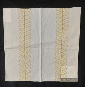SCHUMACHER Camile Embroidery in Yellow Large Fabric Remnant Sample 26x26 - Picture 1 of 6