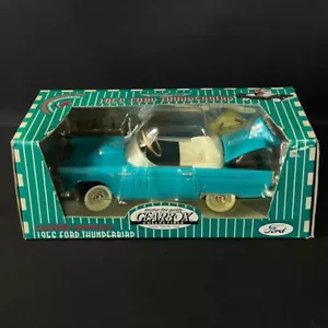 1997 Gearbox 1956 Ford Thunderbird blue Diecast Convertible Pedal Car Bank 1/24 - Picture 1 of 10
