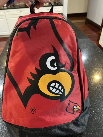Louisville Cardinals NCAA team logo 2 compartment Core backpack Cover