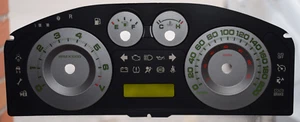 2007-2010 FORD EDGE 3D GREY GAUGE OVERLAY/FACEPLATE (KM/H) - Picture 1 of 1
