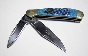 Steel Warrior 2 Blade Folding Pocket Knife - Picture 1 of 5
