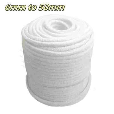 6mm to 50mm for Valve Boiler SealCeramic Fibre Gland Packing Rope Square Width - Image 1 of 4