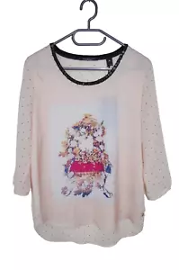 GBP80 MAISON SCOTCH&SODA taglia M ? CAMICIA TOP T-SHIRT MAGLIETTA COLLO SCOOP PERLINE FORMALE - Foto 1 di 11