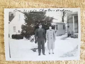 Ehemann und Ehefrau zu sein, Fort Wayne, Indiana, 1950. Vintage 5" x 3,5" Foto * K3 - Bild 1 von 3