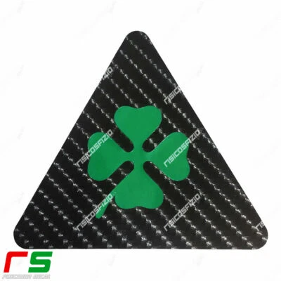 alfa romeo 2 triangoli QUADRIFOGLIO verde ADESIVI carbon mito 147 giulietta 159