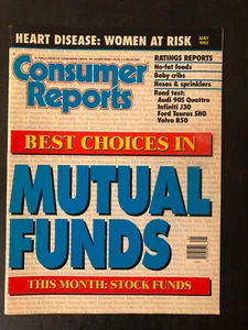 Vintage Consumer Reports Magazine May 1993 - Best Choices in Mutual Funds - Picture 1 of 2