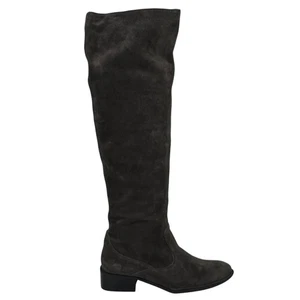 Born Damen Overknee Stiefel Crown Cady 2 Größe 7,5 Grau Wildleder Relaxed Slouchy - Bild 1 von 12