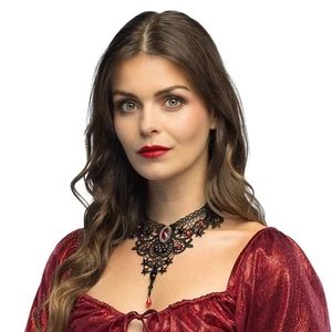 Halskette Choker Vampir Gisela Schmuck Halloween Karneval Fastnacht Zubehör - Bild 1 von 3