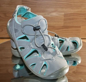 Mary Bump Toe Wasser Sandalen Damen 6 Fischer Eddie Bauer Grau Aqua Blau EU 37 - Bild 1 von 12