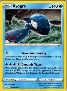 Kyogre Holo Rare Crown Zenith 036/159 Near Mint - Foto 1 di 2