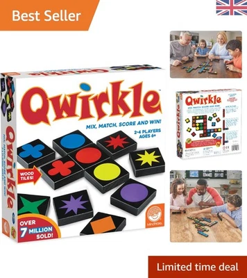 Qwirkle UK Edition: Tactical Colour and Shape Game | 2-4 Players, 45 Min Play - Image 1 of 4