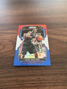 Karl Malone 2021-22 Panini Prizm Red White & Blue Prizm #259 Jazz NM - Picture 1 of 5