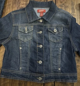 Arizona Jean Co Denim Button Up Jacket Youth XL 14-16 - Picture 1 of 8