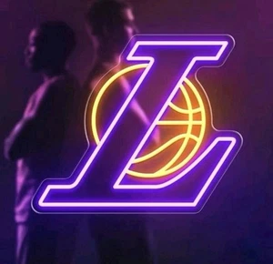 Los Angeles Laker Basketball Design LED Decor Neon LED Sign - Picture 1 of 4