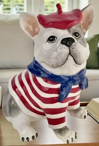 Blue Sky Clayworks KISS ME IN FRANZÖSISCH Frenchie Bulldogge Neu mit Etikett authentischer Händler - Bild 1 von 5