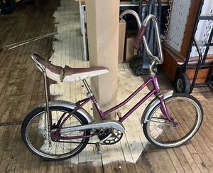 Vimtage Western Flyer Deep Purple Sparkle Buzz Bike Banana Seat Muscle Bicycle - Picture 1 of 13