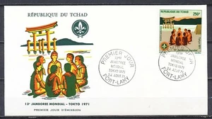 SCOUTING - 13o JAMBOREE MUNDIAL, TOKUY 1971 - FDC TCHAD, FORT-LAMY 24,8,71 Pw202 - Imagen 1 de 1