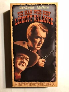THE MAN WHO SHOT LIBERTY VALANCE VHS JAMES STEWART, JOHN WAYNE - Picture 1 of 2