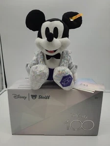 Disney Parks Store Mickey Mouse D100 12" Plush by Steiff 2023 NEW - Picture 1 of 19