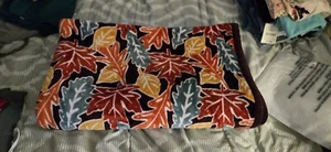 Better Homes & Gardens Carved Fall Leaves Throw Blanket 50"x60" Sherpa Plush - Picture 1 of 4