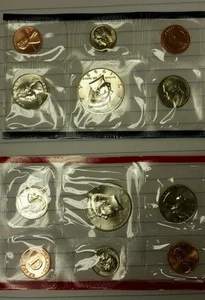 Set monete non circolate 1992, marchi di zecca P&D, 10 monete, 2 confezioni morbide sigillate - Foto 1 di 3