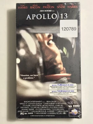 NEW APOLLO 13 - Tom Hanks VHS, 1995 MCA Universal Movie - FACTORY SEALED!! - Image 1 of 4
