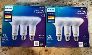 Philips 65W Equivalent 5CCT BR30 LED Floodlight Light Bulb (6 Pack) - Picture 1 of 5
