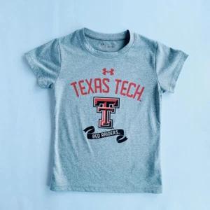 G-Under Armour, 5Y, s/s poly active shirt (Gray Texas Tech) - Picture 1 of 2