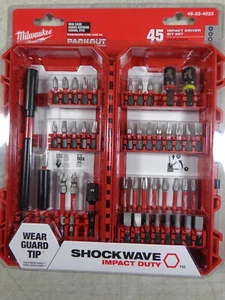 Milwaukee M18 48-32-4023 ONDA DE CHOQUE Juego de brocas de acero resistente al impacto 45 piezas ENVÍO RÁPIDO - Imagen 1 de 2