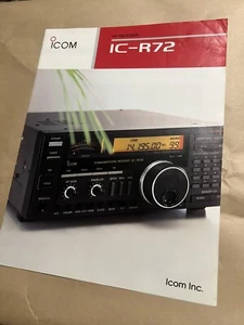 Icom IC-R72 ORIGINAL SALES BROCHURE - Picture 1 of 1