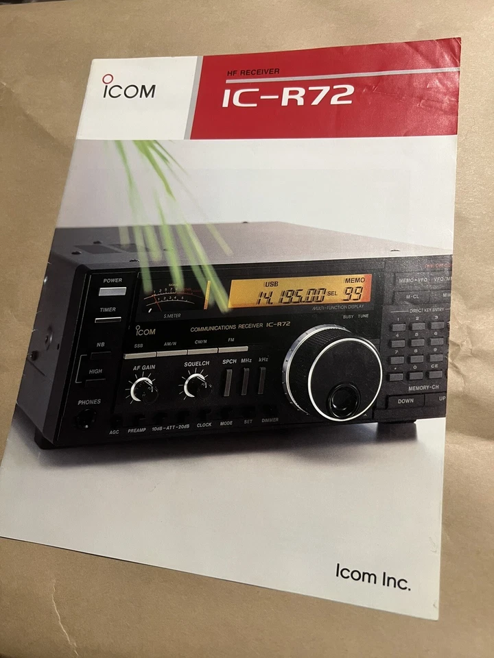 Icom IC-R72 ORIGINAL SALES BROCHURE - Image 1 of 1