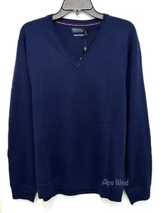 Polo RL Uomo Lana Merino Scollo a V Golf Maglione Navy Tg. Nuova L $80 di sconto prezzo consigliato - Foto 1 di 8