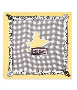 HENRI BENDEL SUPERSTAR SILK SCARF - Picture 1 of 6