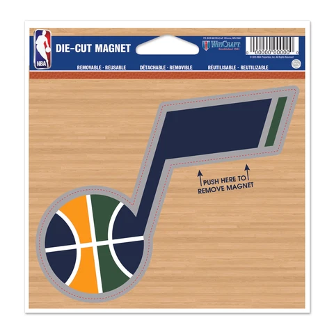 WinCraft Utah Jazz 5'' Die-Cut Car Magnet Cover