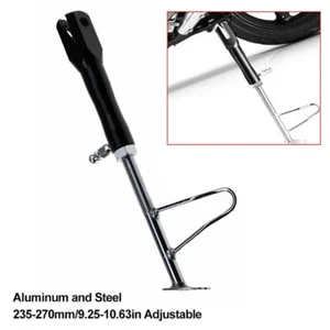 Universal Black CNC Motorcycle Kickstand Side Stand Adjustable Leg Prop Post - - Picture 1 of 5