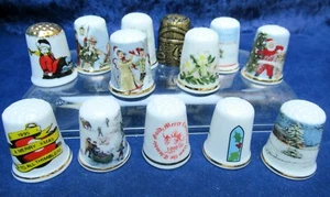 13 x Collectors Thimbles Celebrating Christmas, Australia Xmas - Picture 1 of 14
