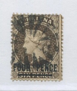 St. Helena QV 1890 4d on 6d used - Foto 1 di 1