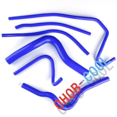 Coolant Pipe For 2004 2005 2006 Yamaha YZF R1 YZFR1 Blue Silicone Radiator Hoses - Image 1 of 4