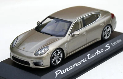 Porsche Panamera Turbo S Executive Typ 970 Bj. 2013-2016, Beige, MINICHAMPS 1: - Immagine 1 di 4