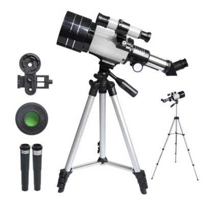 70mm Astronomical Telescope 150X Monocular Telescope w/ 115cm Tripod Phone Clip - Image 1 of 4