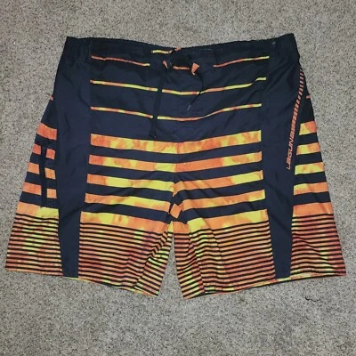 Laguna Swim Trunks Mens XL Black Orange Bathing Suit Board Shorts - Image 1 of 4