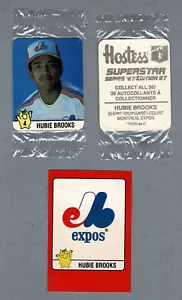 1987 Hostess Canada Expos' Hubie Brooks in violoncello, con poster ritaglio spazio - Foto 1 di 4