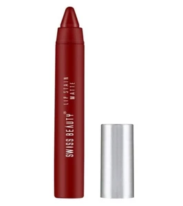 Swiss Beauty Stain Matte Lipstick Hydrating/Lightweight Russian Red, 3gm - Picture 1 of 4