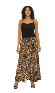 Pantalones elásticos de palazzo para mujer cintura ancha pierna - Imagen 1 de 1